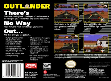 Outlander (USA) box cover back